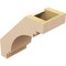 Ekena Millwork 5-inch W x 10-inch D x 10-inch H Pescadero Rough Cedar Woodgrain TimberThane Knee Brace, Primed BRCUR05X10X10PECRCPR - alternate 6